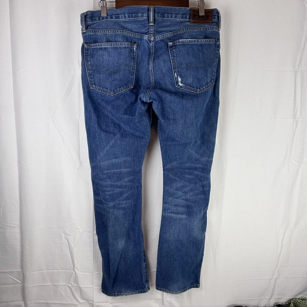 Polo Ralph‎ Lauren Jeans Mens 34x30 Stratford Slim Fit Straight Denim Distressed